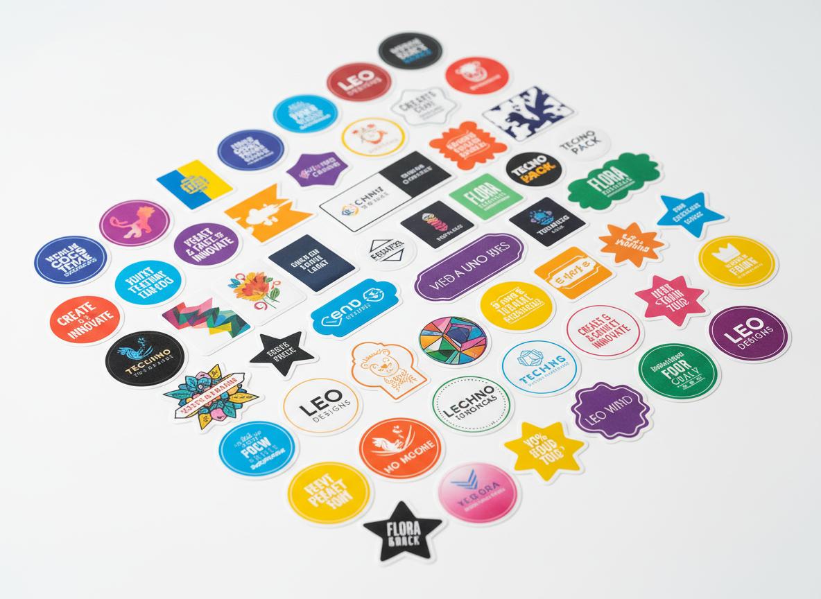 Custom die-cut stickers and product labels